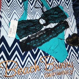 Beach Bunny NWT Love Fool LG Bikini Swimsuit